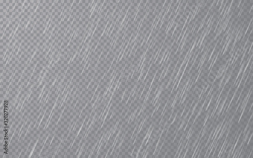 Obraz na płótnie Rain drops on transparent background