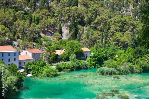 house on the lake in krka national park
