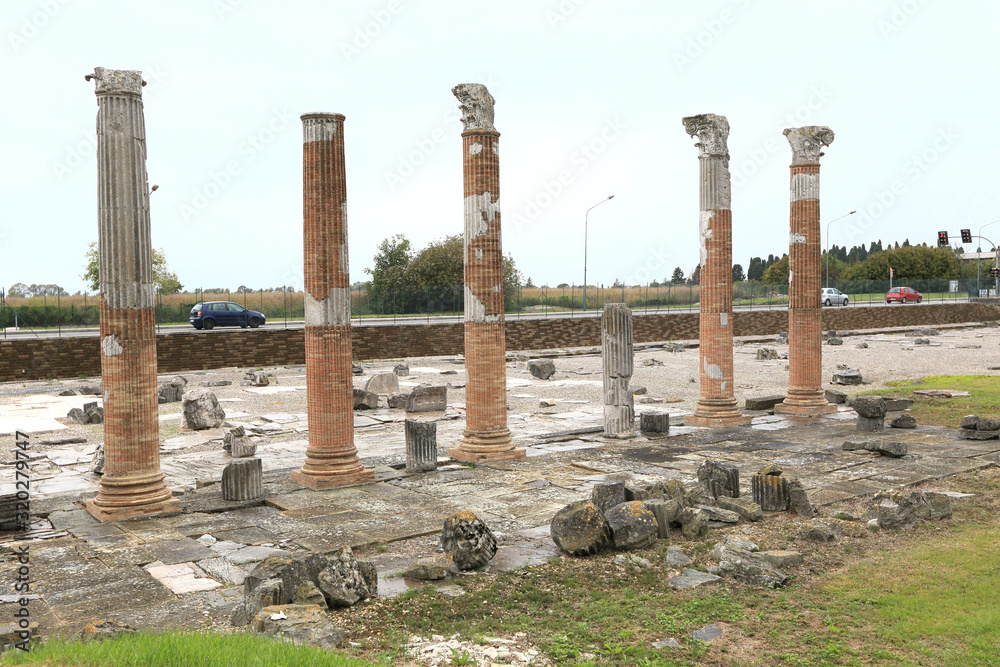 archaeological area of Aquileia, ancient Roman city and UNESCO world heritage, Italy