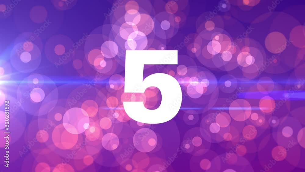 Counting numbers on bokeh background