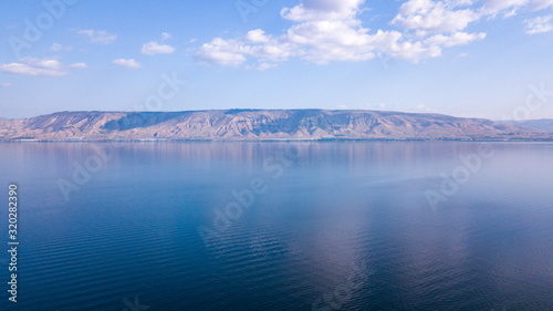 Schilderij op canvas Sea of Galilee in Tiberias, Israel Kinnereth Lake.