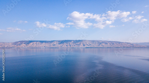 Sea of Galilee in Tiberias  Israel Kinnereth Lake.