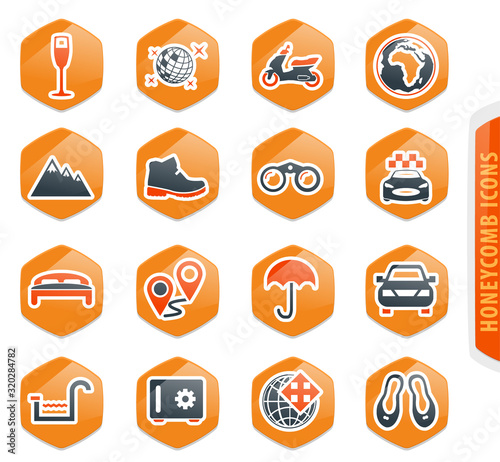 Travel icons set