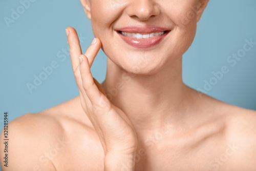 Beautiful young woman with ...