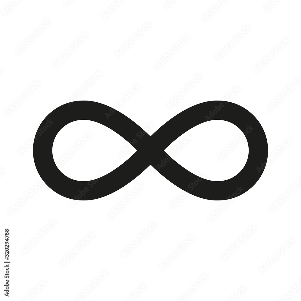 Symbol of infinity. Simple vector illustration Symbol of infinity. Simple vector illustration