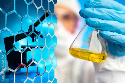Research of chemical liquid...