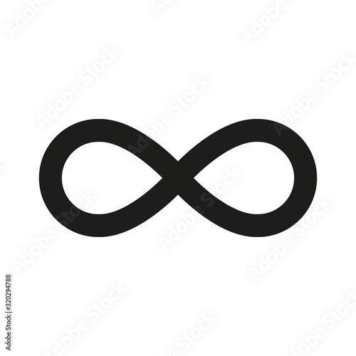Symbol of infinity. Simple vector illustration