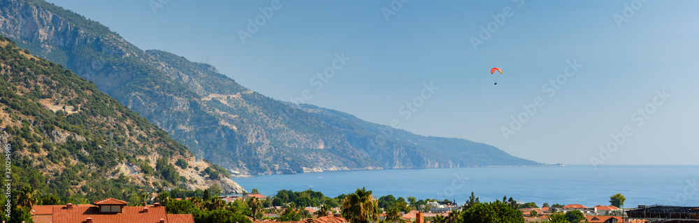 Oludeniz, Turkey. Blue Lagoon. View of the mountains, and sea