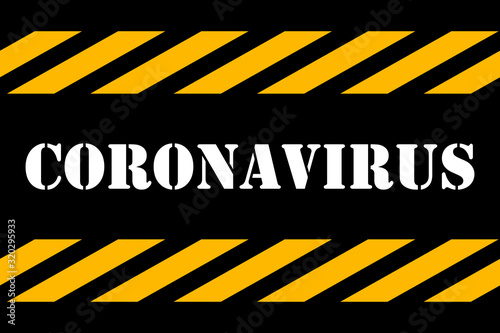 Coronavirus sign isolated on white background. Icon for banner, poster or signboard.