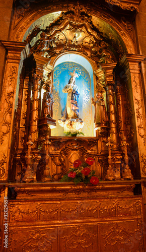 Innenansicht der Igreja de Santo Ildefons in Porto/Portugal