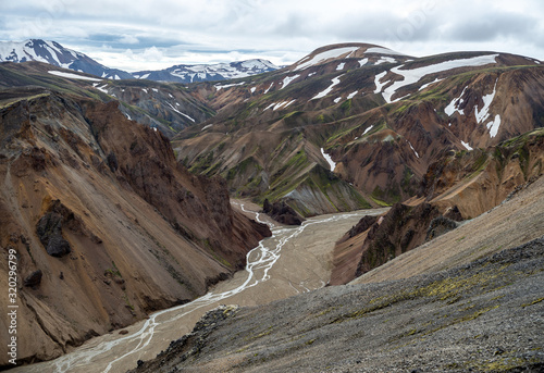 Volcanic mountains of Landmannalaugar in Fjallabak Nature Reserve. Iceland photo