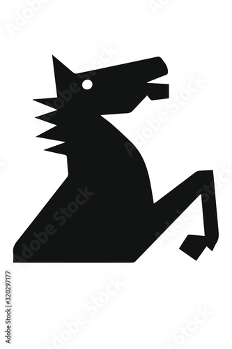cheval qui se cabre