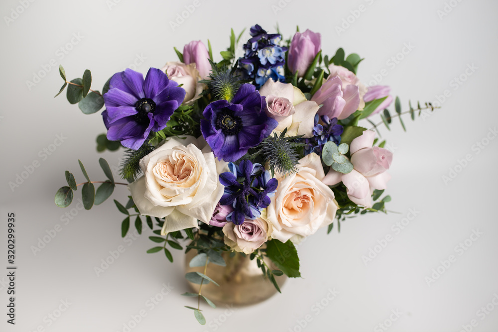 roses, peonies, Ranunculus, buttercups, flowers, wedding, bouquet