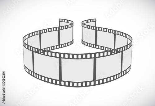 film strip 3d icon