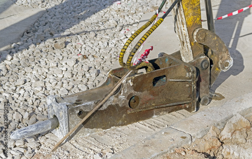 Hammer attached equipment for drilling and breaking