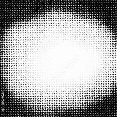 Vintage black and white noise texture. Abstract splattered background for vignette. Vector halftone texture overlay