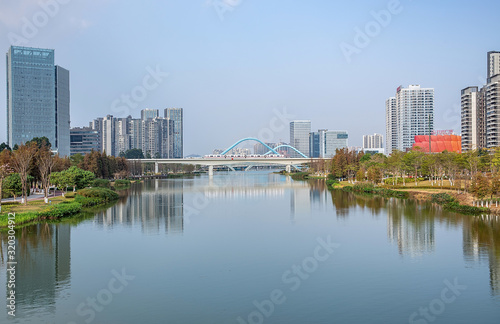 Cityscape of Nansha District  Guangzhou  China