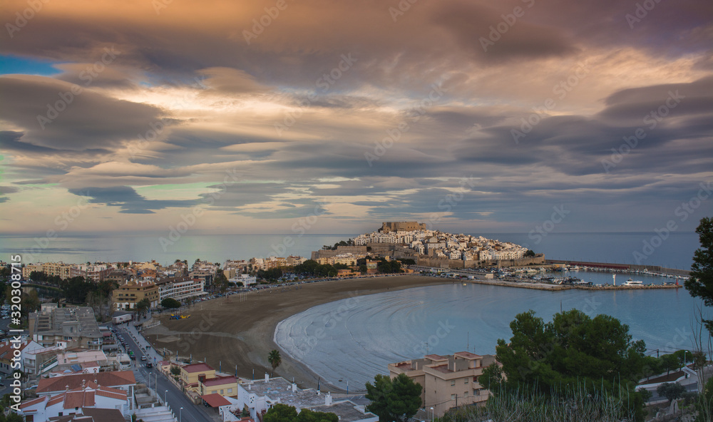 Fototapeta premium Nice sunset in the beach 