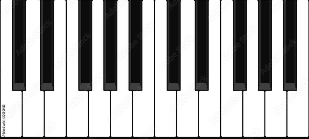 Piano or Grand piano keyboard. Seamless pattern. Vector stock illustration.  Stock Vector | Adobe Stock