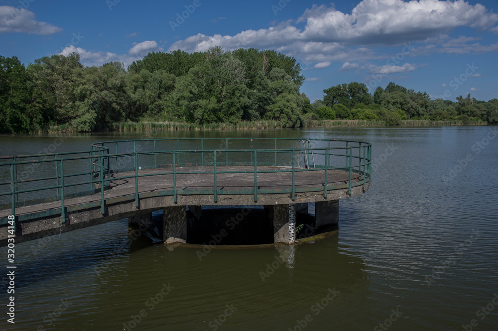 Lake Naplas is the biggest lake in Budapest city - Hungary