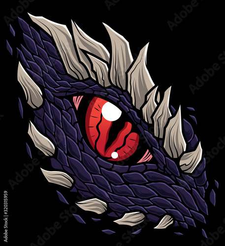 Quadro su tela Dragons Eye Mascot