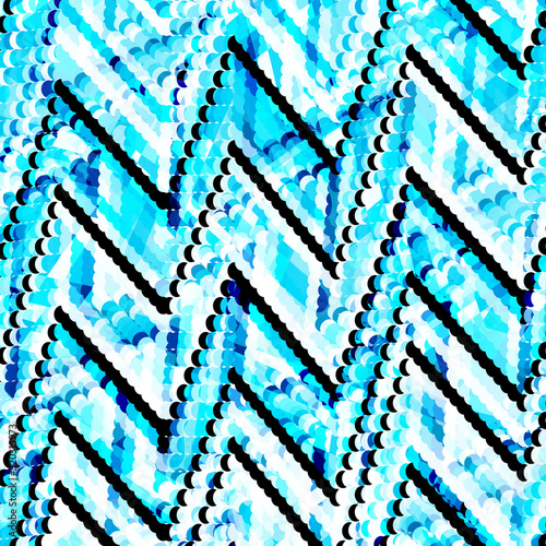 geometric abstract pattern in ethnic style graffiti style in a beautiful bright color for your design