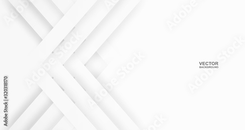 Abstract. white line overlap background ,light and shadow .Vector.