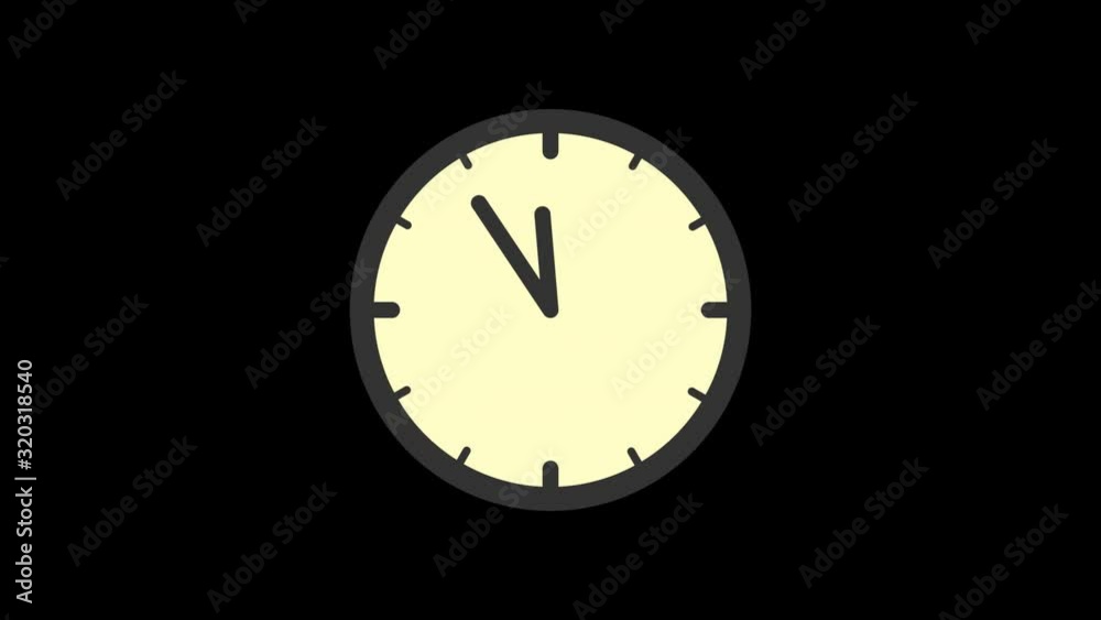 Business icons clock. Animation icons. Transparent background Business icons clock. Animation icons. Transparent background