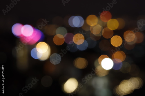 Beautiful city night light bokeh © Nguyen