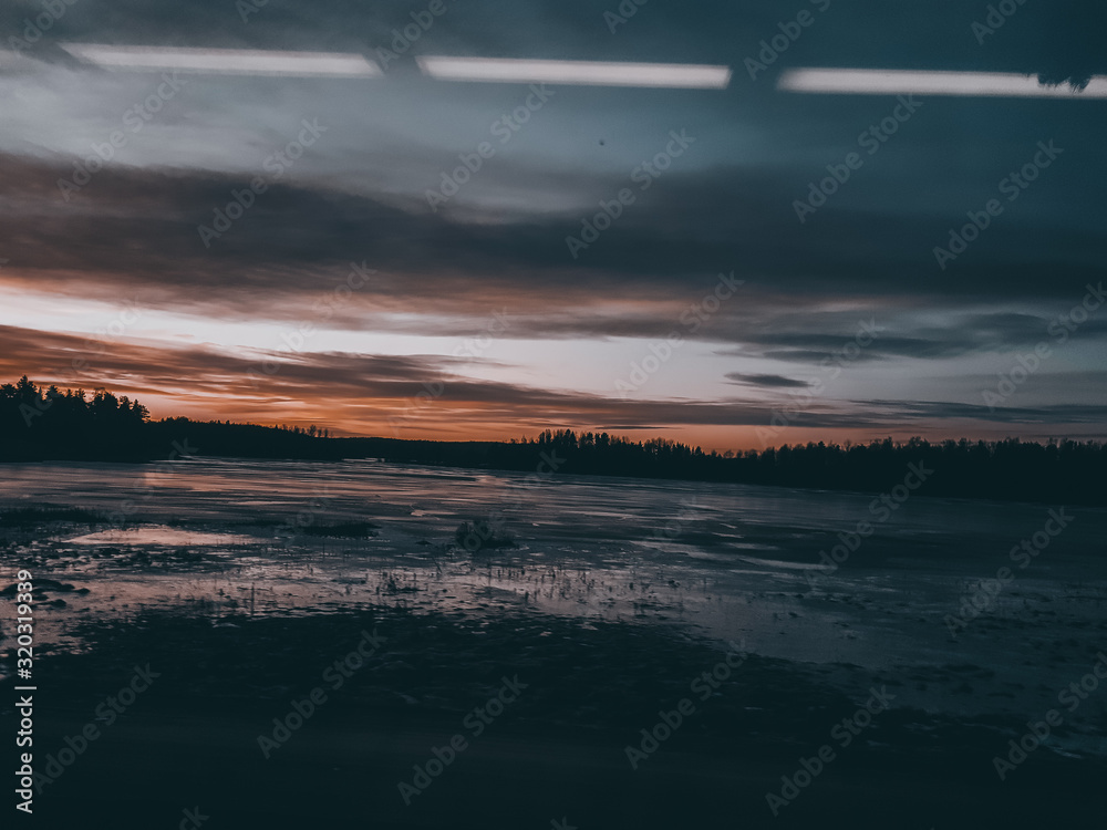 Obraz premium sunset over sea