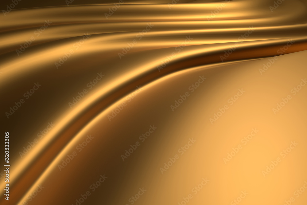 Metallic Gold Background. 3D rendering. Metallic Gold Background. 3D rendering.