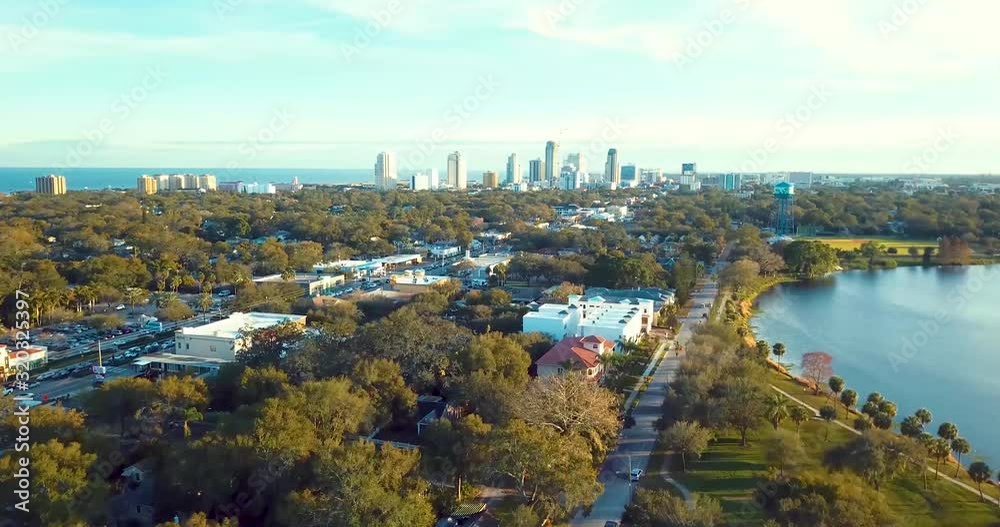 4K Aerial Video of Downtown St Petersburg from 4th Street and 22nd Avenue North 4K Aerial Video of Downtown St Petersburg from 4th Street and 22nd Avenue North