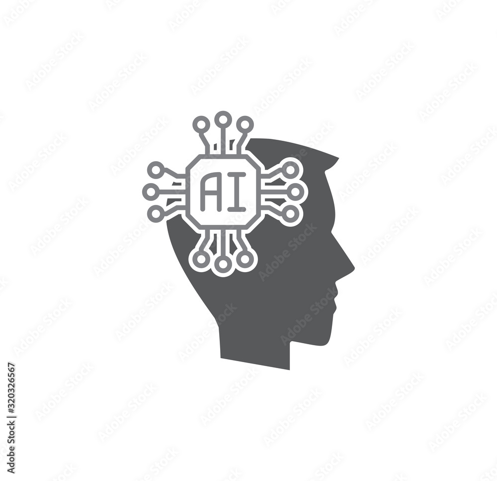 Ai related icon on background for graphic and web design. Simple illustration. Internet concept symbol for website button or mobile app. Ai related icon on background for graphic and web design. Simple illustration. Internet concept symbol for website button or mobile app.