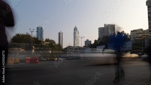 Timelapse of Tardeo road Mumbai, India. from Hajiali Juice center (Afternoon) photo