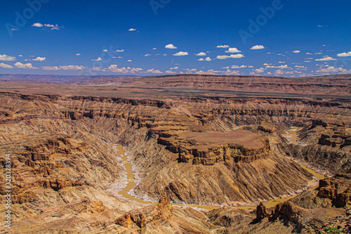 Fish River canyon, second largest canyon in the world, Namibia, Africa photo