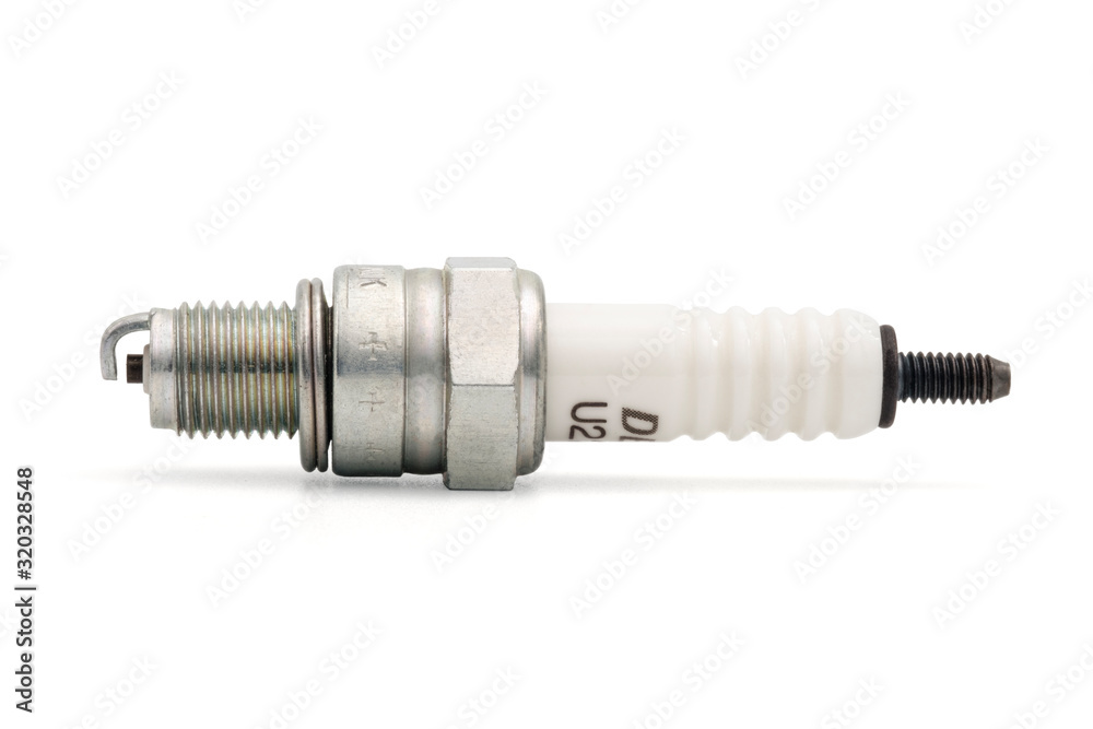 Isolated of spark plug on white background with clipping path. Isolated of spark plug on white background with clipping path.