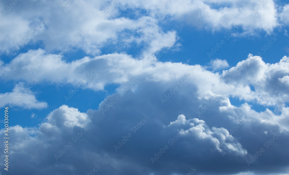 Beautiful large clouds against a clean blue sky Beautiful large clouds against a clean blue sky