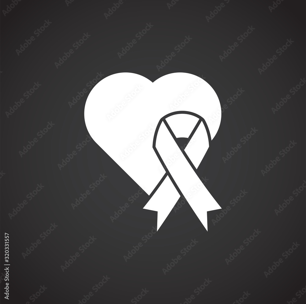 Breast cancer related icon on background for graphic and web design. Creative illustration concept symbol for web or mobile app Breast cancer related icon on background for graphic and web design. Creative illustration concept symbol for web or mobile app