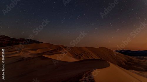 Eureka Dunes Dry Camp  suothwest USA night stars