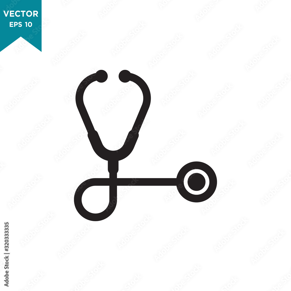 stethoscope icon in trendy flat style stethoscope icon in trendy flat style