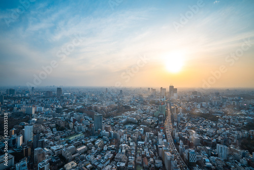 Photography Asia Business concept for real estate and corporate construction - panoramic mod