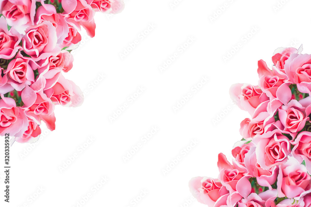 Rose gold rose bouquet on white background, flowers background. Valentine's day card concept. Rose gold rose bouquet on white background, flowers background. Valentine's day card concept.