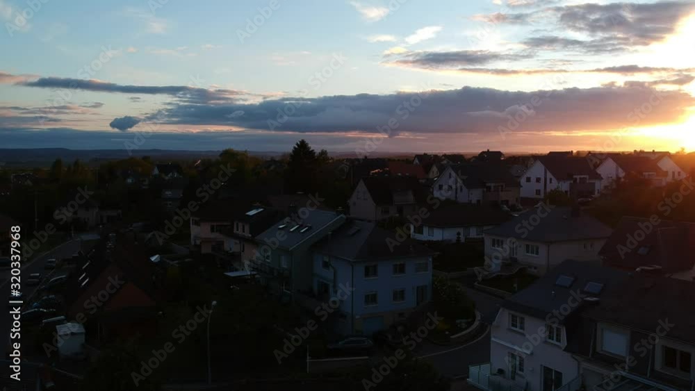 Sunset in the suburbs of Luxembourg Sunset in the suburbs of Luxembourg