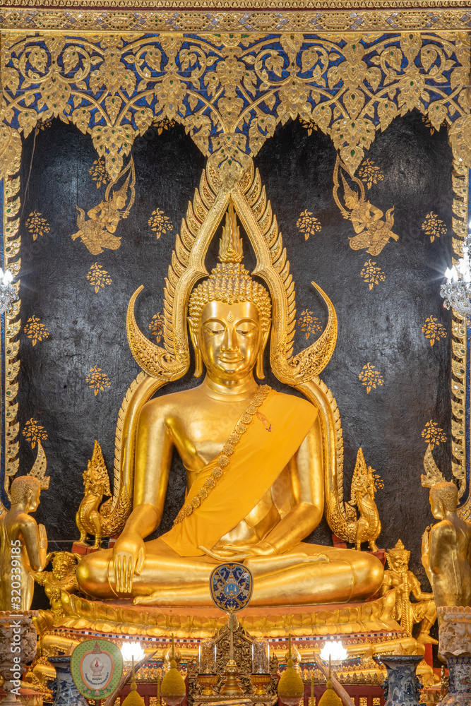 golden buddha image in temple