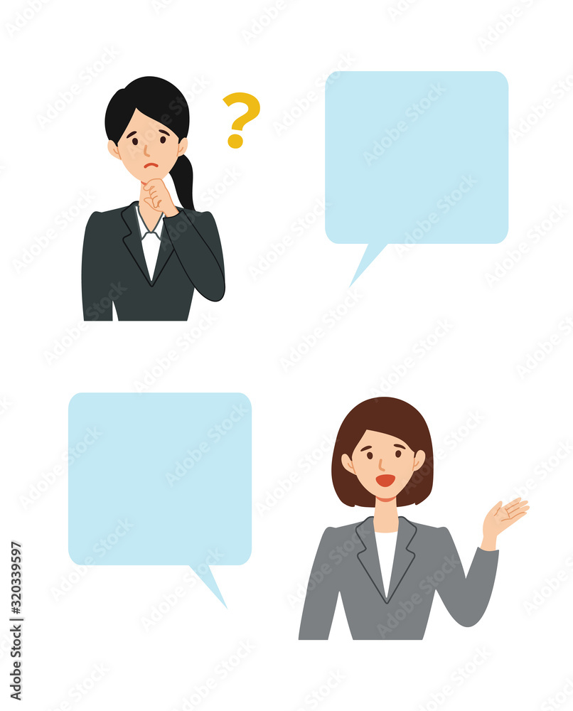 Businesswoman character in different poses set vector illustration Businesswoman character in different poses set vector illustration