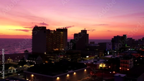 Wallpaper Mural Aerial: Virginia Beach Captured at sunrise from aerial prospective Torontodigital.ca