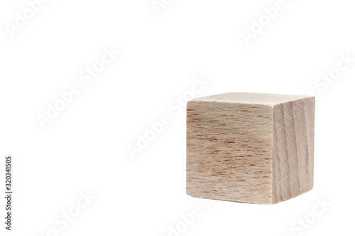 Cube wooden block isoled  toy for enhance skill devenlopment children.