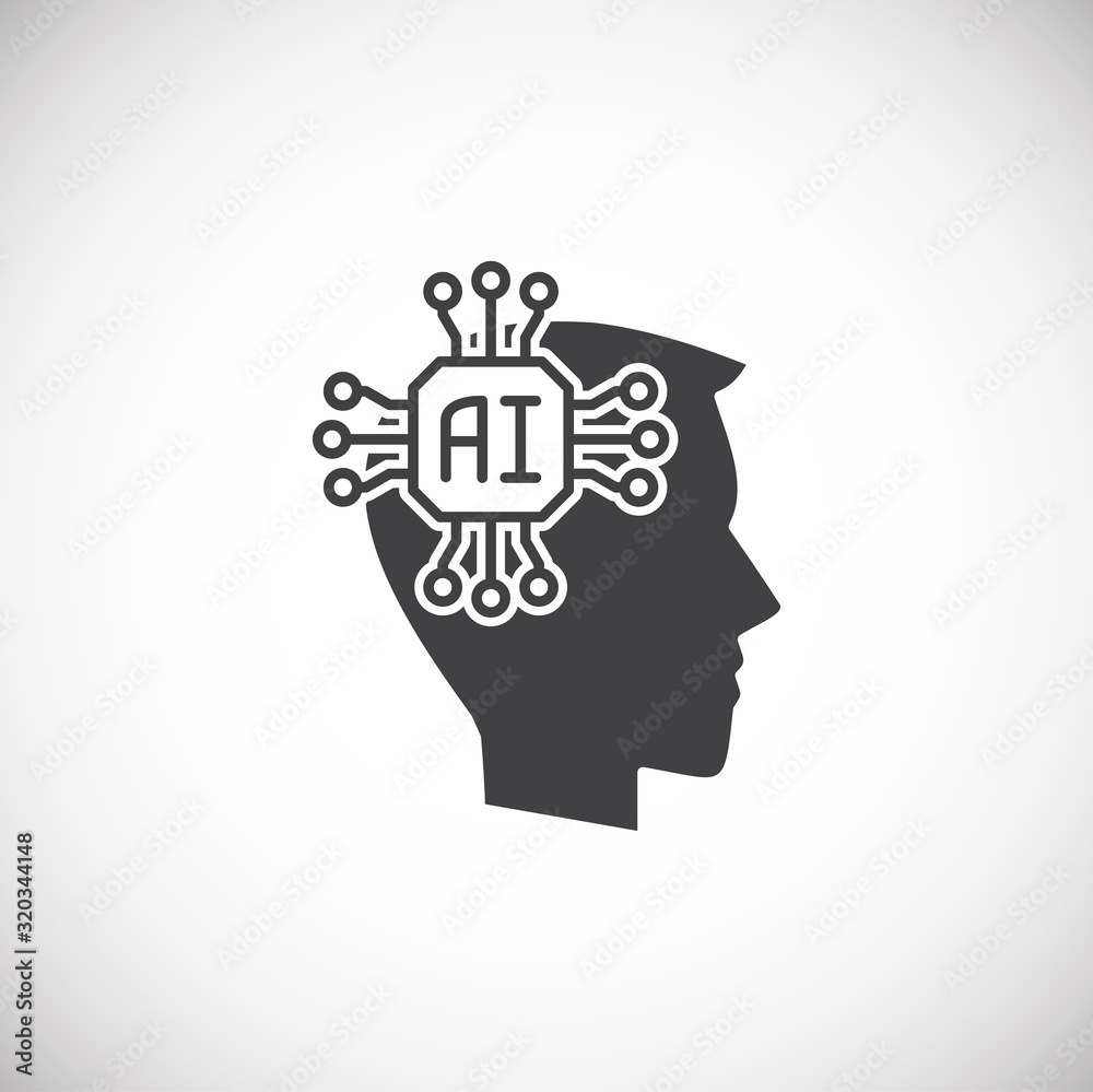 Ai related icon on background for graphic and web design. Simple illustration. Internet concept symbol for website button or mobile app. Ai related icon on background for graphic and web design. Simple illustration. Internet concept symbol for website button or mobile app.
