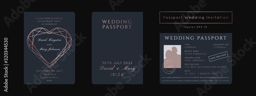 Destination Wedding Pass Vector