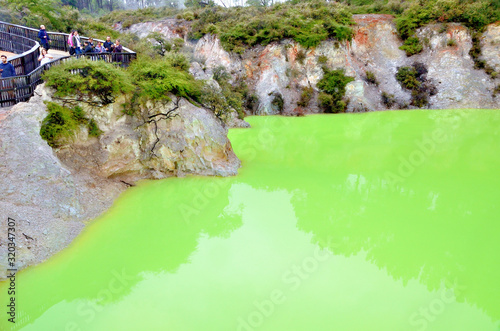New Zealand Rotorua Wai-O-Tapu Thermal wonderland